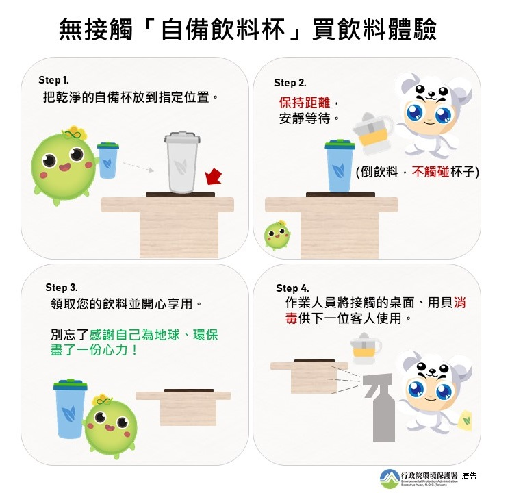 無接觸自備飲料杯買飲料體驗