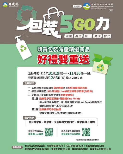 包裝減量 5go 力海報