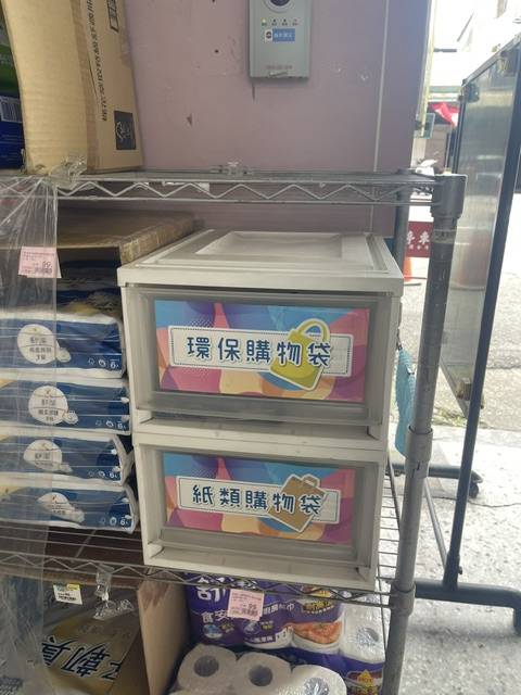 圖1 佑全臺中水湳藥局因民眾對二手袋響應熱烈,設置二手袋募集點,鼓勵民眾捐贈家中乾淨二手袋