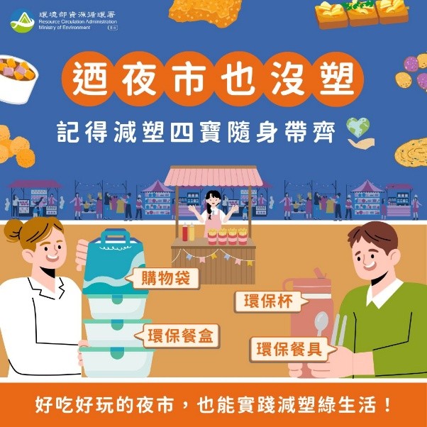 逛夜市也沒塑