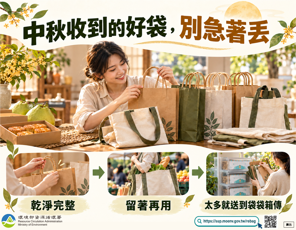 中秋收到的好袋別急著丟_新聞稿圖卡