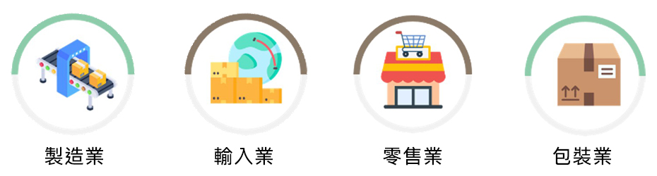 適用4大對象：製造業、輸入業、零售及包裝業